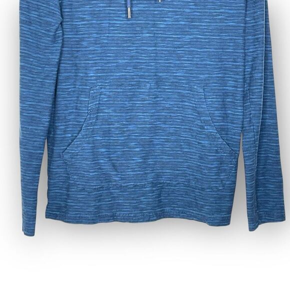 Quiksilver Kentin Hoody Hooded Shirt Heather Blue Modern Fit Men’s Size Medium - Picture 4 of 11